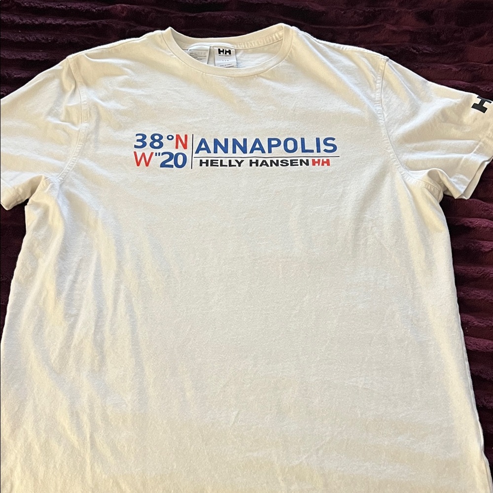 Helly Hansen White Annapolis Graphic Tee